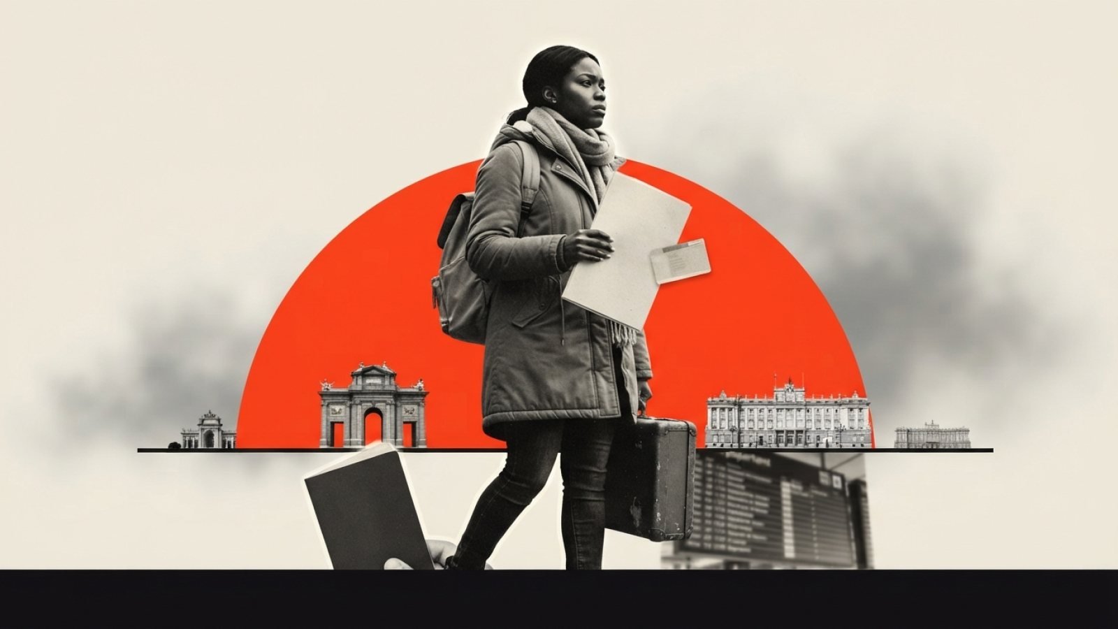 Ilustração sobre: Viajar com residência em trâmite na Espanha: quando é seguro e o risco de perder o prazo